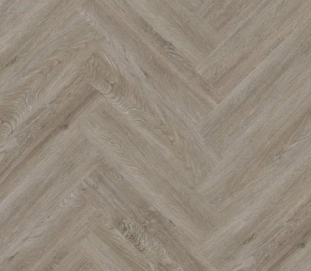 grijze PVC vloer Dryback – visgraat