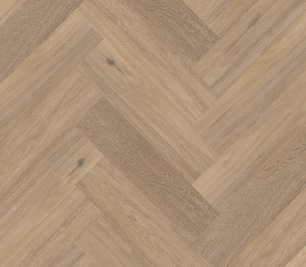 beige PVC vloer Click – visgraat