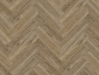 bruine PVC vloer Dryback – visgraat