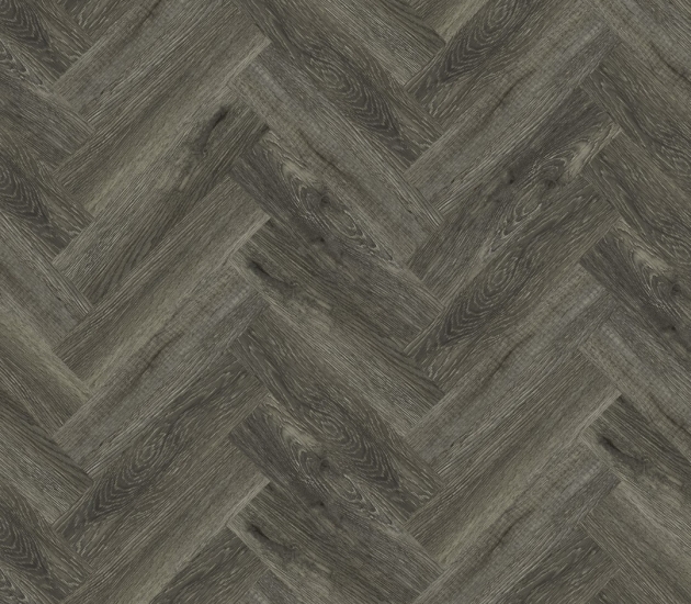 grijze PVC vloer Dryback – visgraat