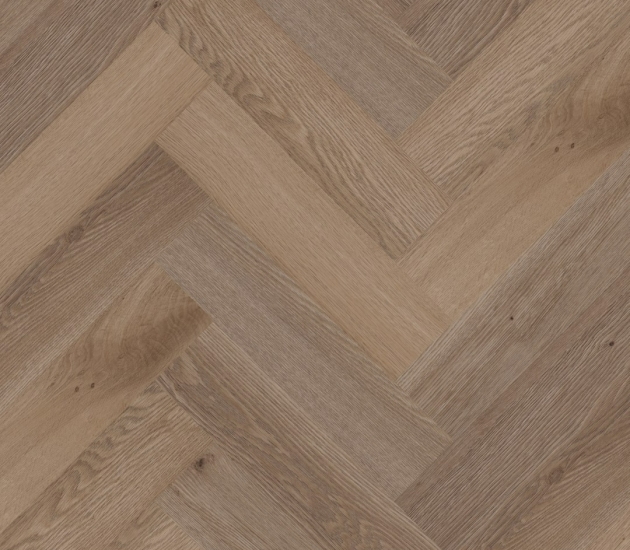 bruine PVC vloer Dryback – visgraat