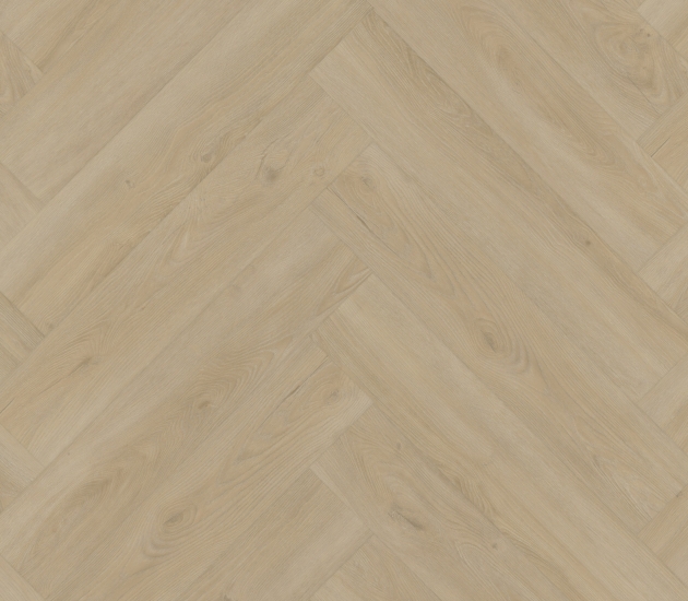 beige PVC vloer Click – visgraat