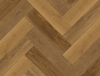 bruine PVC vloer Dryback – visgraat