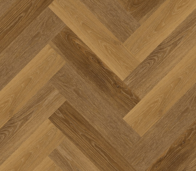 bruine PVC vloer Dryback – visgraat