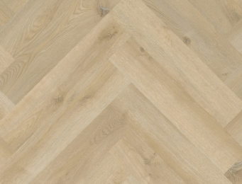 beige PVC vloer Dryback – visgraat