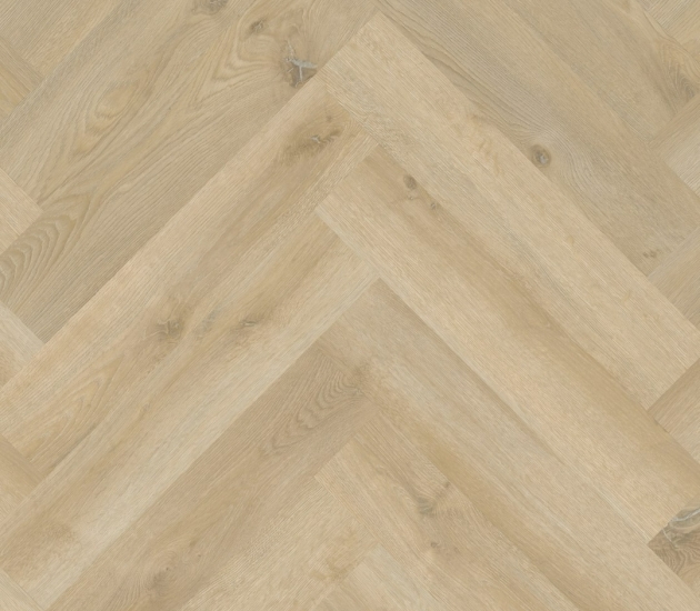 beige PVC vloer Dryback – visgraat