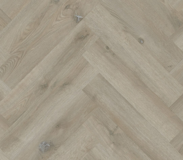 grijze PVC vloer Dryback – visgraat