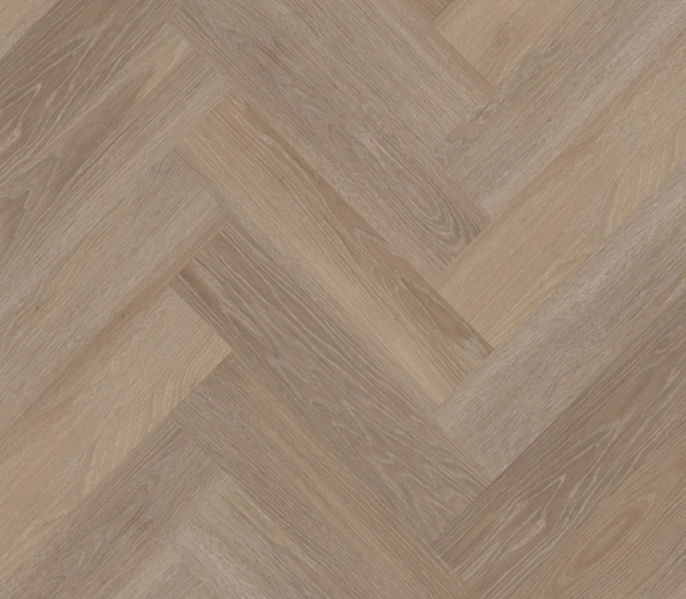 beige PVC vloer Click – visgraat