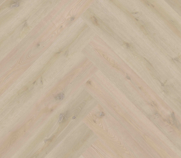 beige PVC vloer Dryback – extra grote visgraat