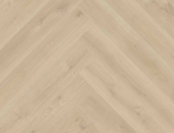 beige PVC vloer Dryback – extra grote visgraat