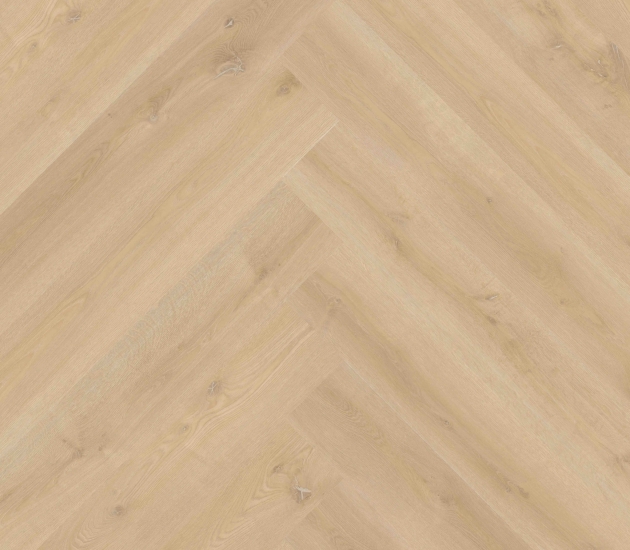 beige PVC vloer Dryback – extra grote visgraat