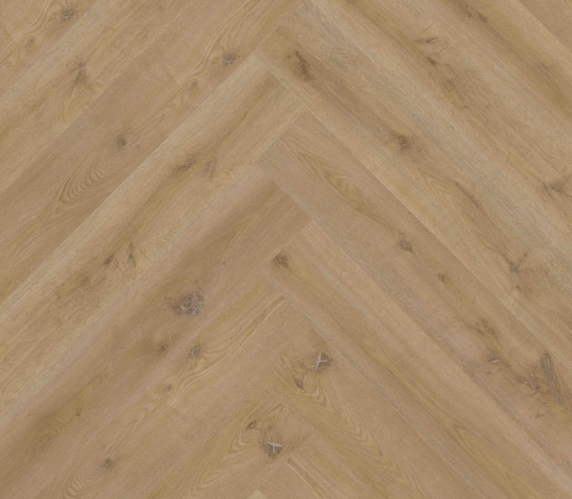 bruine PVC vloer Dryback – extra grote visgraat