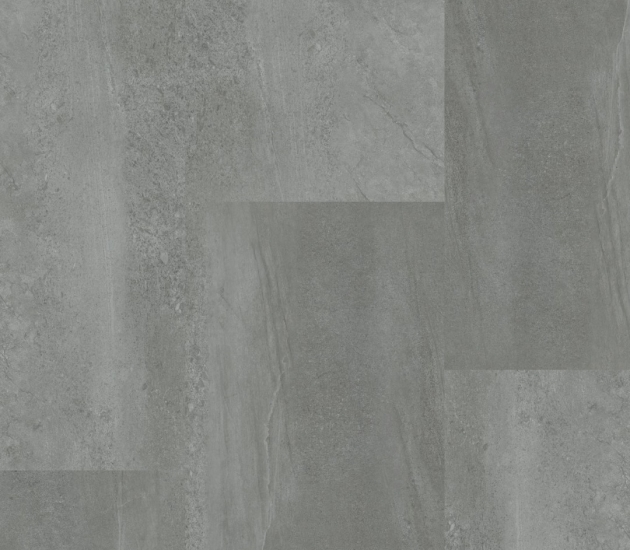 grijze PVC vloer Dryback – stone tegel