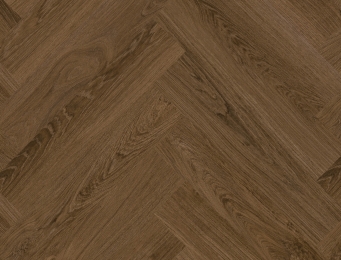 donkerbruine PVC vloer Dryback – visgraat